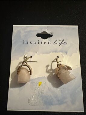 Inspire Pink Stone Drop Earrings
#77